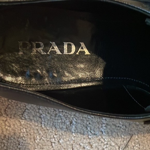 Prada Saffiano Leather Monk Strap Loafers Size 10 - Picture 3 of 11